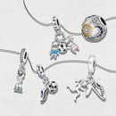 2024 Expect Amazing Carnival Charms Bead 925 Sterling Silver Play Football Dangle Fit Bangle Bracelet Necklace DIY Jewelry