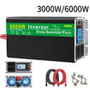 HOULI inversor 12v pra 220v 2000W 3000W 4000W 5000W 6000W  inversores solares 12v para 220v de onda senoidal pura do brasil