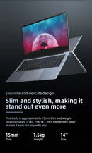 New Ultra Slim Laptop 14.1" 16GB RAM 2TB SSD Intel N3700 Notebook Gamer 1920*1080 Display Office Study Computer PC Windows 11 Pro
