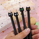 4支/套 卡通可爱中性笔 0.5mm 创意猫咪学生礼品中性笔 学校办公书写用品文具
