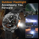 The Milestone Recon | 1.7'' HD GPS Military Smartwatch with Flashlight