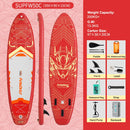 Feath-R-lite 11'6" Koi Sup Board Inflatable Surfboard Stand Up Paddle Board Inflatable Sup PaddleBoard with Accessories