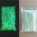 Colorful Noctilucent Sand Super Bright Night Light Sand Glow In Dark Sandblasting multiple Usages Glowing Crystal Party Ornament