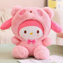 Sanrio Hello Kitty Kuromi Melody Cinnamoroll Stuffed Toys Kawaii Baby Gifts Christmas Stuffed Toys Children Dolls for Kids