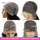 200 Density 13x4 HD Chocolate Brown Body Wave Lace Front Wig Human Hair Pre Plucked