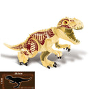 Jurassic Dinosaur Park Dinos World Building Blocks Animals Tyrannosaurus Rex Indominus I-Rex Blue Figures Triceratops Toys