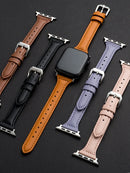 纤细皮质表带 适用于 Apple Watch 表带 45毫米 44毫米 40毫米 41毫米 42毫米 38毫米 Ultra 2 49毫米 44毫米 手链 apple watch 8 9 8 7 se 5 4 6