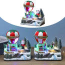 Christmas Decoration Hot Air Balloon Musical Miniature Scene for Children