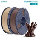 SUNLU 2KG Multiple Wood Filament Wood Texture PLA 3D Printer Filament 1.75MM 1kg/Spool Filament Fit Most FDM 3D Printers