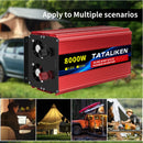 Inverter Pure Sine Wave Power Inverter 10000W DC 12V to AC 220V/230V Converter LED Display and EU Socket