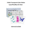 Thermal Paper Transparent Sticker For Phomemo/Memoking M02/T02 Mini Printer for Journal Photo Text Notes 53mm