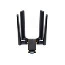 5G Dongle Expansion Board USB 3.1 to M.2 Key B Port Aluminum Cooling Plate  with Interface 4 Antennas for Raspberry Pi 4 Windows