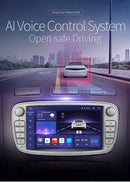 福特福克斯2 Mondeo S MAX C Mondeo Galaxy Transit Connect 2010 Kuga 安卓车载收音播放器车载立体声多媒体音频GPS