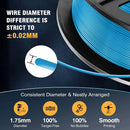 JAYO 3D Filament PLA +/PETG/PLA 1.75MM +/- 0.02MM 6Rolls Coloful Neatly Wound 3D Printing Material For 3D Printer&Pen 1.1KG/ROLL