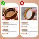 The Apothecary Set | 120ml Glass Spice Jars with Acacia Wood Lids, 12/24-Piece