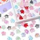 About20Pcs Glass Beads, Small Lily Scattered Beads, Handmade DIY 'Making Couple Bracelets, Necklaces, Earrings, Jewelry Accessor
