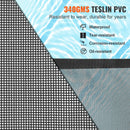 SucceBuy Pool Fence Pool Fences for Inground Pools Removable Child Safety Fencing Teslin PVC Fence Mesh Protects Kids and Pets