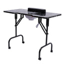 Portable Nail Table for Technicians w/ Folding Function Manicure Desk for Both Salon and Home w/ Dust Collector Fan