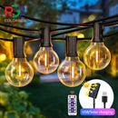 12米30LED G40太阳能串灯 户外庭院灯 太阳能和USB供电 防水球形吊灯 防碎