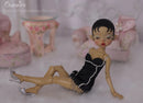 New BJD Nova 1/6 Yosd Doll Modern Retro Makeup Styling Party  Doll With Black Satin Dress Resin Toys Movable Joint Doll