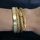 Top Quality Luxury Royal Crown Bracelets & Bangles Fashion Stainless Steel Men' Jewelry Do Not Fade Jewellery Sets Best Gift