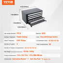 SucceBuy Drill Bit Dispenser Cabinet Three-Drawer Drill Bit Organizer Cabinet Steel Drill Dispenser Organizer Cabinet Storage