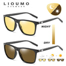 LIOUMO 变色太阳镜男士偏光夜视驾驶眼镜女士变色眼镜 oculos de sol masculino