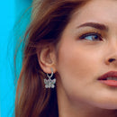 925 Sterling Silver Love Butterfly Colourful Series Drop Earrings For Woman Fashion Party Gifts Elegant Jewelry Accessories