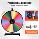 SucceBuy 18/24/36 inch Spinning Prize Wheel 14 Slots Spinning Wheel Tabletop/Floor Standing Win Fortune Spin Games for Party Pub