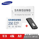 三星EVO Plus存储卡 32GB/SDHC 64GB/128GB/256GB/512GB SDXC Micro SD/TF闪存卡 MicroSD UHS-1 适用于手机无人机相机