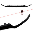 Front Splitter For Mercedes-Benz W205 C180/C200/C250/300 Sport Black 2015-2018 3PCS Front Bumper Lip Trim Molding