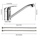 G3/8 Kitchen Faucet Hot and Cold Mixed Bathroom Faucet Single Handle Swivel Water Tap Deck Mounted Basin Faucet