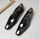 The Milan | Italian Patent Leather Oxford — Hand-Lasted Formal Business Shoe