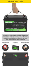 The Lithion Reserve | 12.8V 180AH LiFePO4 Deep Cycle Battery
