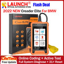 LAUNCH X431 Creader Elite 宝马专业全系统诊断仪在线编程31+复位功能OBD2扫描仪
