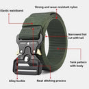 Men's Belt Metal Male Tactical Combat Belt Canvas Belts Big Size Outdoor Sport Nylon Belts Oversized