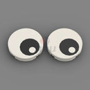 Round Tile Eye Eyelash Pupile Pattern Printed Building Blocks Bulk Accessory MOC Bricks Model Toys Compatible with 98138 14769