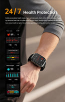 1000mAh Battery Smart Watch IP68 Waterproof Bluetooth Call 1.83" HD Men Sports Blood Oxygen Smartwatch 2026 New