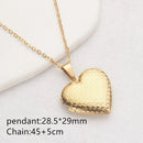 DIY Necklace Photo Picture Locket Necklace New Valentine's Day Openable Floral Heart Necklace Heart Locket Necklace