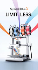 The Stratum X | ANYCUBIC Kobra X 600 mm/s Multi-Color FDM 3D Printer