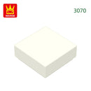 Wange 666PCS/lot 3070 1x1 Light Area Wooden Moc Loose Parts Compatible with Bricks DIY Children's Toy Assembly Gift Storage Box