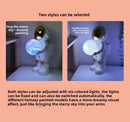 Space Man Hugging the Night Sky Bluetooth Speaker Dreamy Starry Sky Audio System Subwoofer Night Light Decoration Creative Gift
