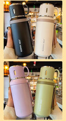 The Emberline | Double-Wall Vacuum Thermos Flask with Tea Strainer, 600/800ml