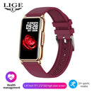 LIGE Fashion Smart Bracelet Women Smartwatch Men Heart Rate Monitor Waterproof Sports Fitness Ladies Smart Watch For Android IOS