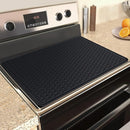 Premium 28"X20" Silicone Stove Top Cover Mat Heat Resistant Glass Cooktop Protector Multi Purpose Black Pad For RV Range Dish Drying Under Sink Pet Feeding Kitchen Storage Ideal Housewarming Gift