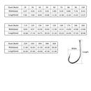 50pcs/'10pcs Maruseigo Fishing Hooks High Carbon Steel Carp Fishing Hook Set High Carbon Steel Sharp Barbed Offset Fishhook Box