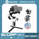 飞宇稳定器SCORP Mini 2适用于微单相机、运动相机、智能手机，索尼/GoPro/iPhone三轴稳定器，AI追踪