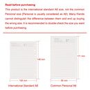 Moterm Full Grain Vegetable Tanned Leather Luxe 2.0 A6 Rings Planner with 30 MM Rings Binder Notebook Diary Agenda Organizer