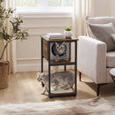 FEANDREA scratching post sisal logs, 2-in-1 furniture, vintage Brown