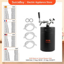 SucceBuy 啤酒酿造桶套件 带压力显示器、CO2调节器、水龙头和防漏环，适用于家用生啤
